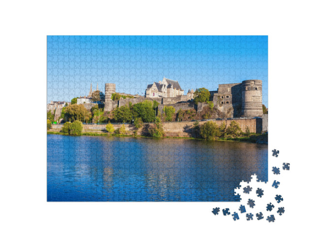 Chateau Angers is a Castle in Angers City in Loire Valley... Jigsaw Puzzle with 1000 pieces