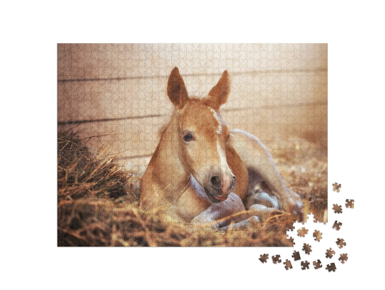 Beautiful Haflinger Foal - Horse Photo... Jigsaw Puzzle with 1000 pieces