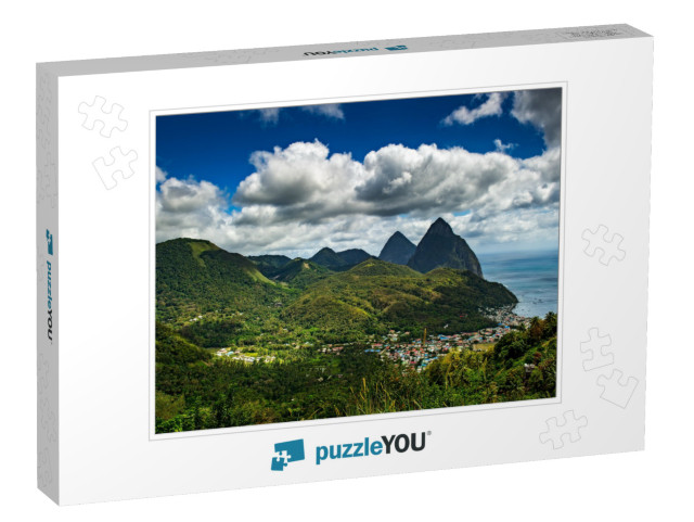 Castries, Saint Lucia / 04. 07. 2014. the Pitons, the Twi... Jigsaw Puzzle