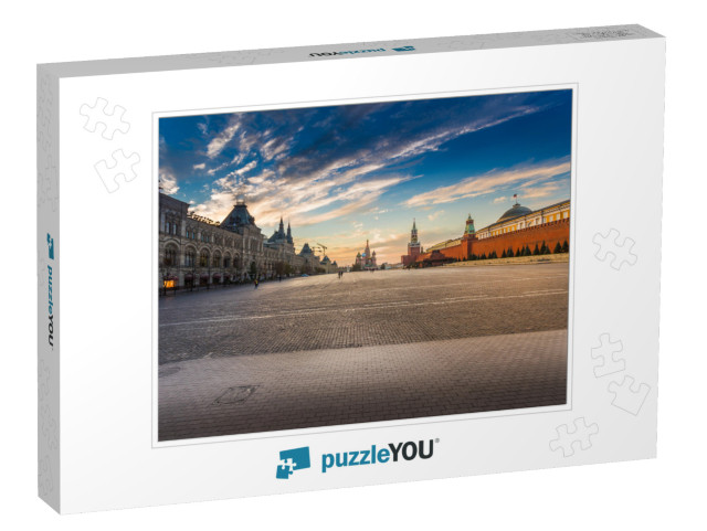 Moscow, Russia, Red Square, View of St. Basils Cathedral... Jigsaw Puzzle