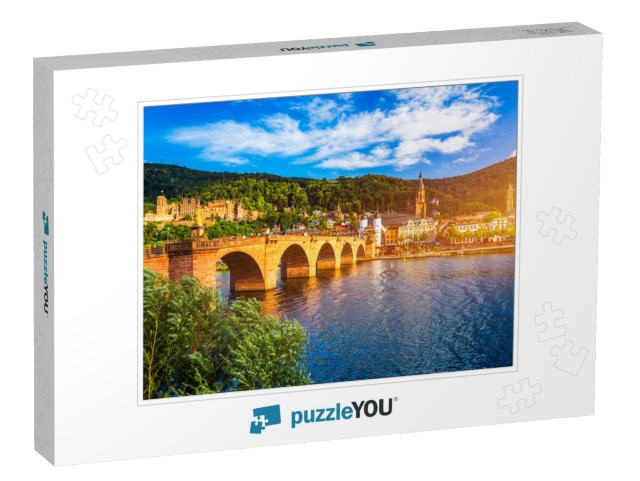 Landmark & Beautiful Heidelberg Town with Neckar River, G... Jigsaw Puzzle