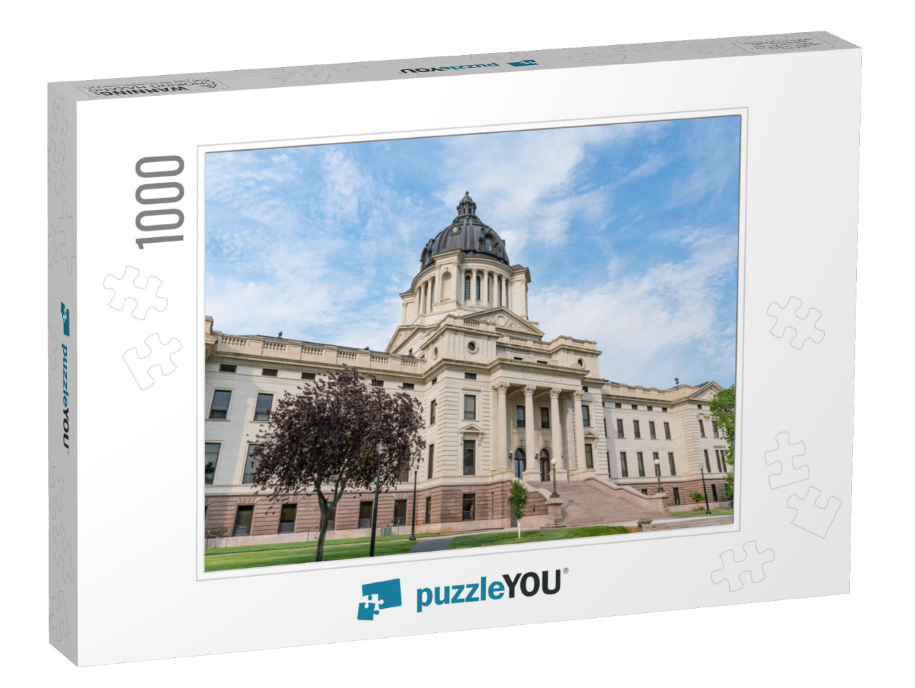 Facade of South Dakota Capital Building in Pierre, Sd... Jigsaw Puzzle with 1000 pieces