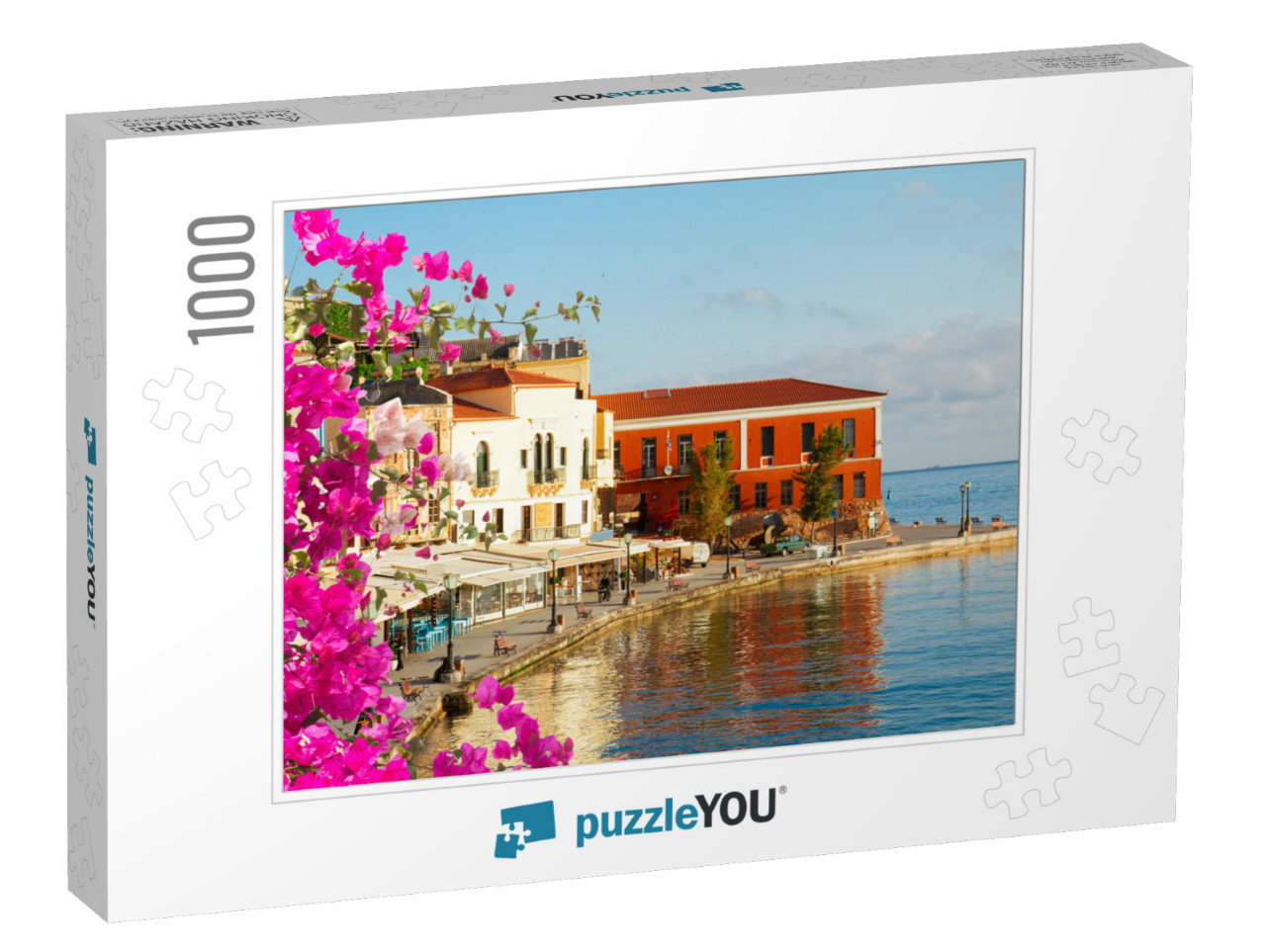 Famous Venetian Harbor Waterfront of Chania Old Town, Cre... Jigsaw Puzzle with 1000 pieces