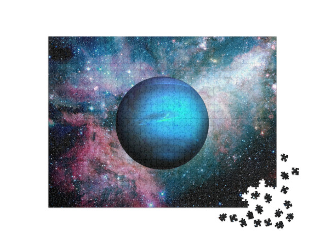 Solar System - Neptune. It is the Eighth & Farthest Plane... Jigsaw Puzzle with 1000 pieces