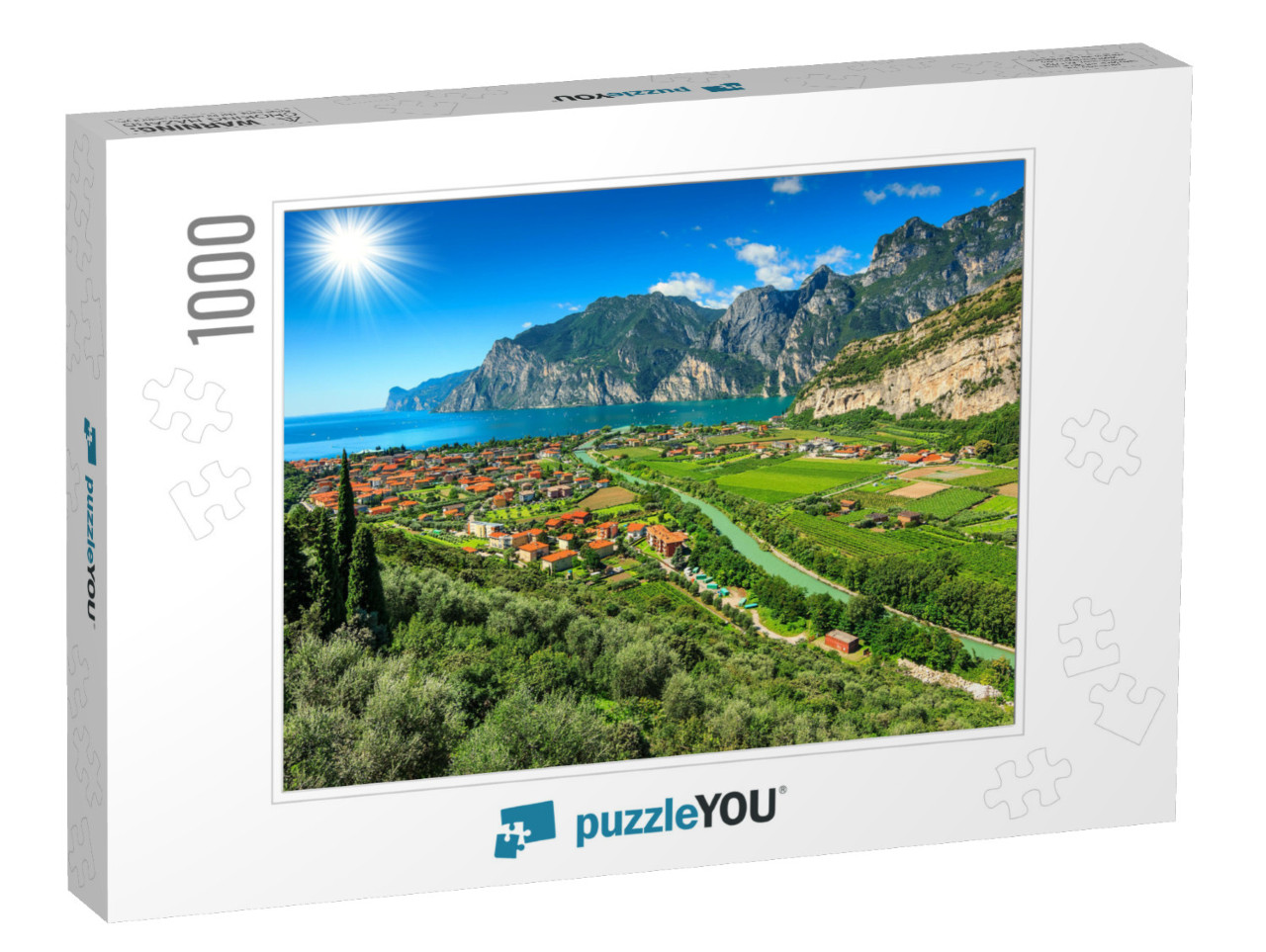 Beautiful Sunny Day on Lake Garda, Torbole. Italy, Europe... Jigsaw Puzzle with 1000 pieces