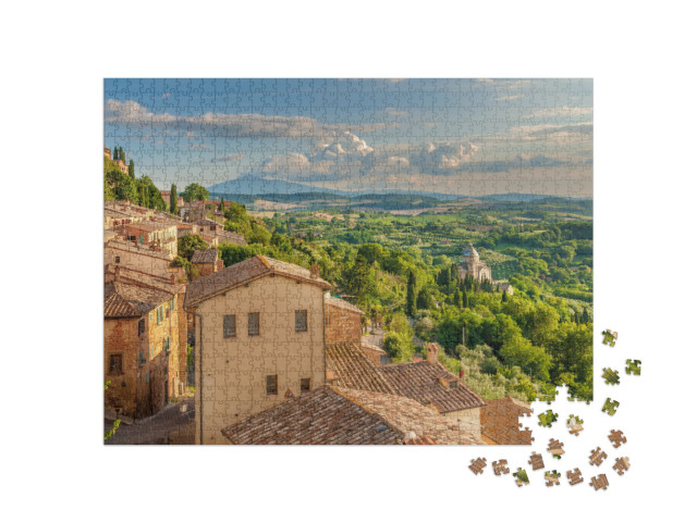 Landscape of the Tuscany Seen from the Walls of Montepulc... Jigsaw Puzzle with 1000 pieces