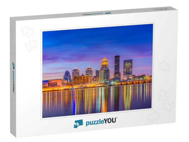 Louisville, Kentucky, USA Downtown Skyline At the River At... Jigsaw Puzzle