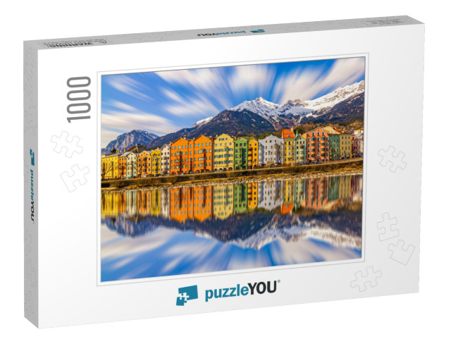 Innsbruck, Austria Town with Colorful Houses... Jigsaw Puzzle with 1000 pieces