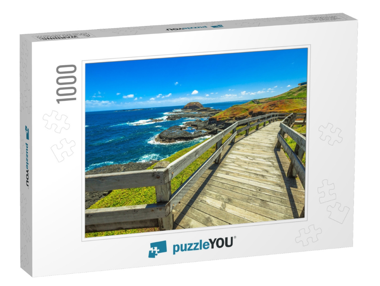 The Boardwalks Outside the Nobbies Center Overlook Seal R... Jigsaw Puzzle with 1000 pieces