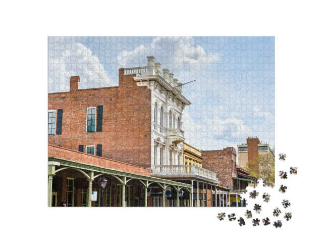 Colonial Architecture in Old Sacramento Historic District... Jigsaw Puzzle with 1000 pieces