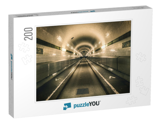 Historic Elbtunnel in Hamburg... Jigsaw Puzzle with 200 pieces