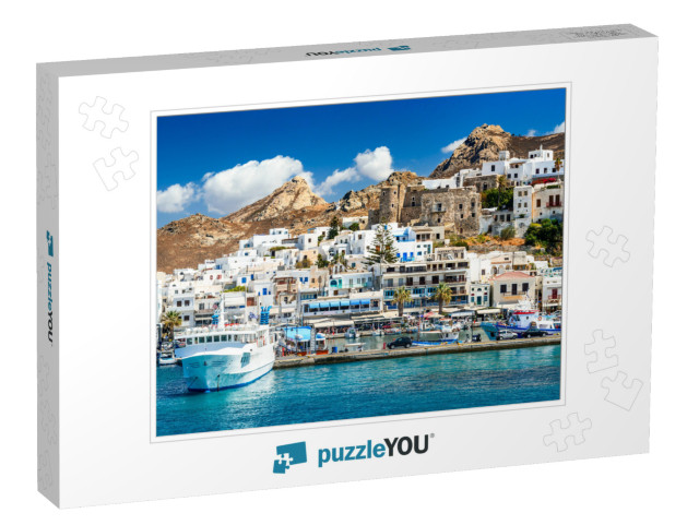 Naxos, Greek Islands. Sunny Summer Landscape with Rocky I... Jigsaw Puzzle