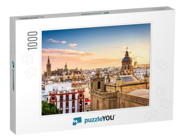 Seville, Spain Skyline in the Old Quarter... Jigsaw Puzzle with 1000 pieces