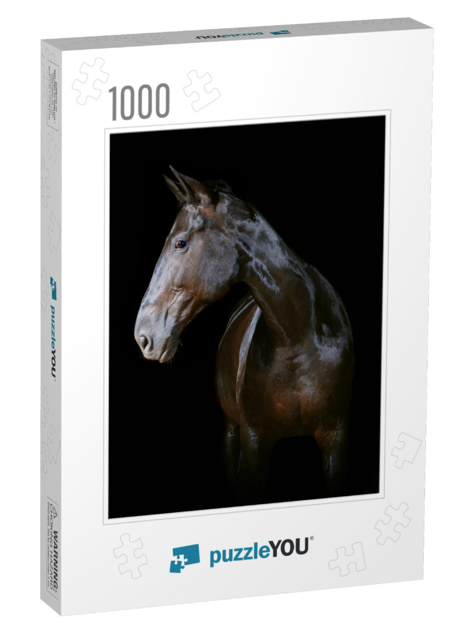 Horse Isolated on Black... Jigsaw Puzzle with 1000 pieces