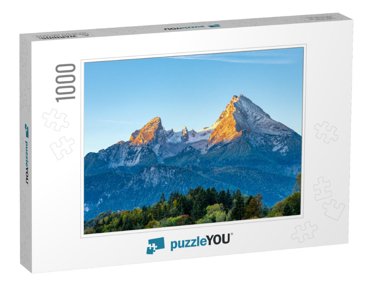 The First Sunlight Hits the Famous Mount Watzmann in the... Jigsaw Puzzle with 1000 pieces