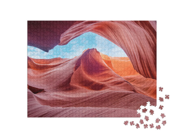 Colorful & Magical Canyon Antelope, Arizona Usa... Jigsaw Puzzle with 1000 pieces