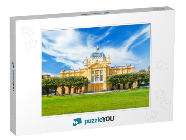 Zagreb, Croatia, Beautiful Classic Architecture, Art Pavi... Jigsaw Puzzle