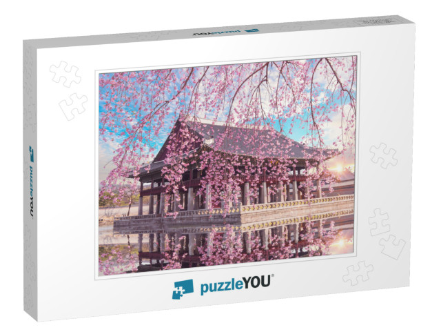 Cherry Blossom in Spring At Gyeongbokgung Palace Seoul, S... Jigsaw Puzzle