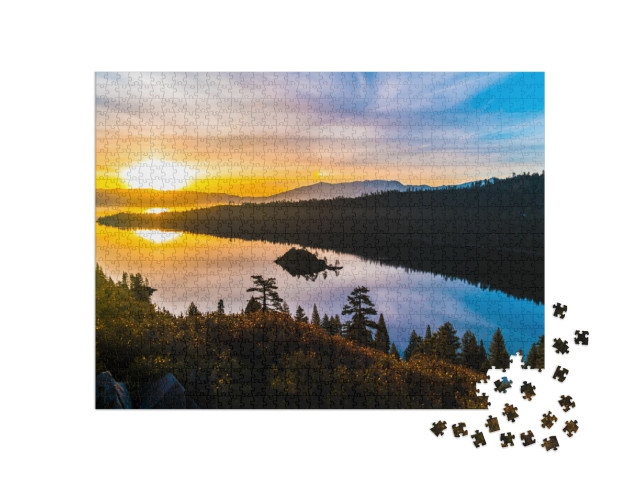 Lake Tahoe Nature Get Away a Vacation Destination Amazing... Jigsaw Puzzle with 1000 pieces