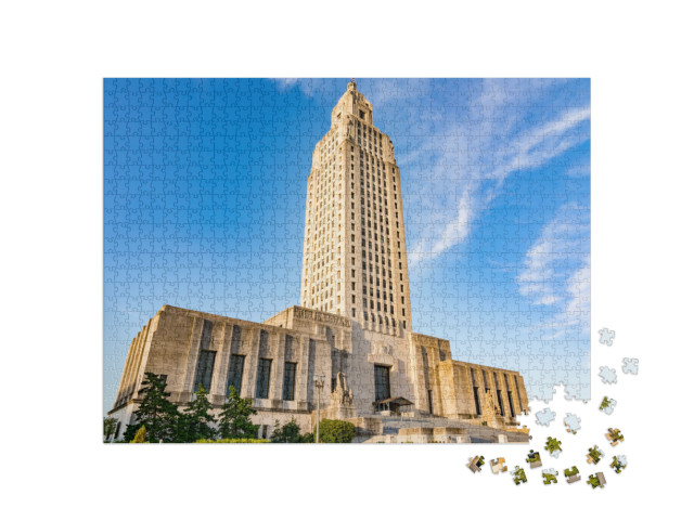 Louisiana State Capitol Building in Baton Rouge... Jigsaw Puzzle with 1000 pieces