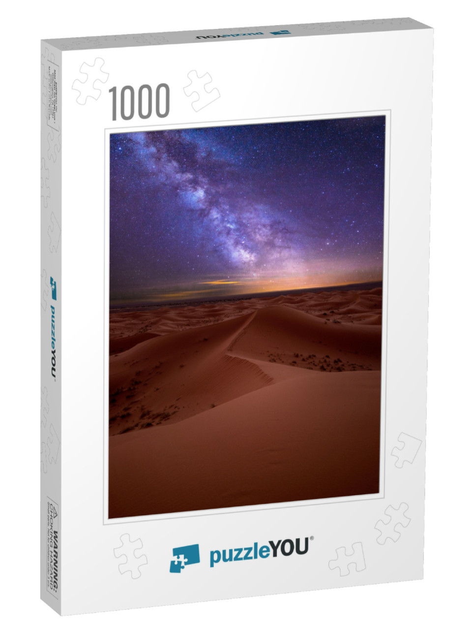 Amazing Milky Way Over the Dunes Erg Chebbi in the Sahara... Jigsaw Puzzle with 1000 pieces