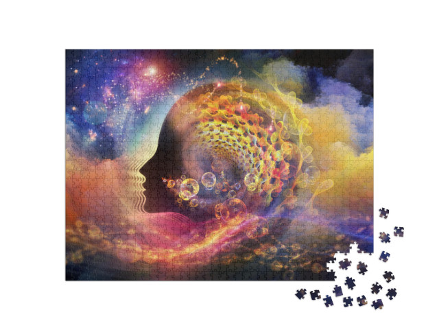 Geometry of the Soul Series Two. Background Design of Hum... Jigsaw Puzzle with 1000 pieces