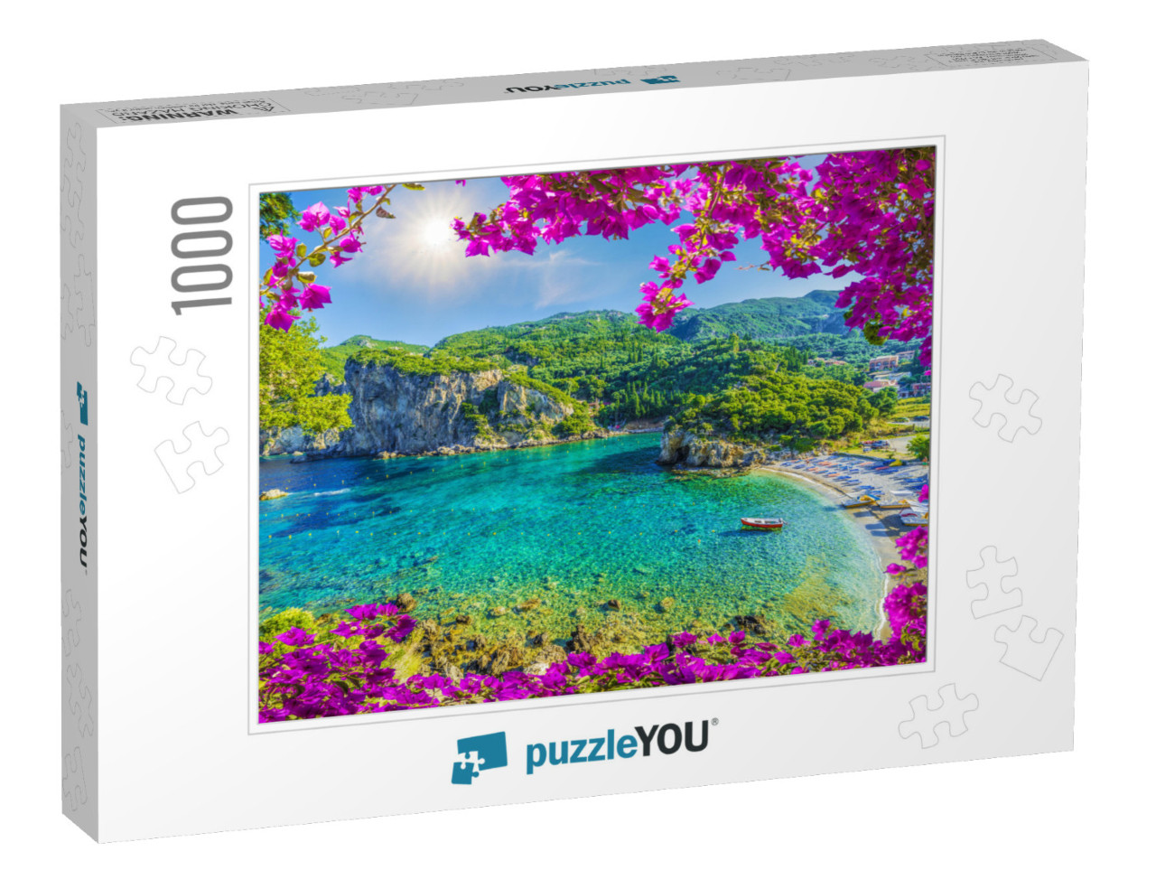 Amazing Bay with Crystal Clear Water in Paleokastritsa, C... Jigsaw Puzzle with 1000 pieces