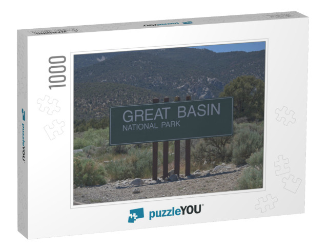 Sign At Entrance to Great Basin National Park in Nevada_6... Jigsaw Puzzle with 1000 pieces