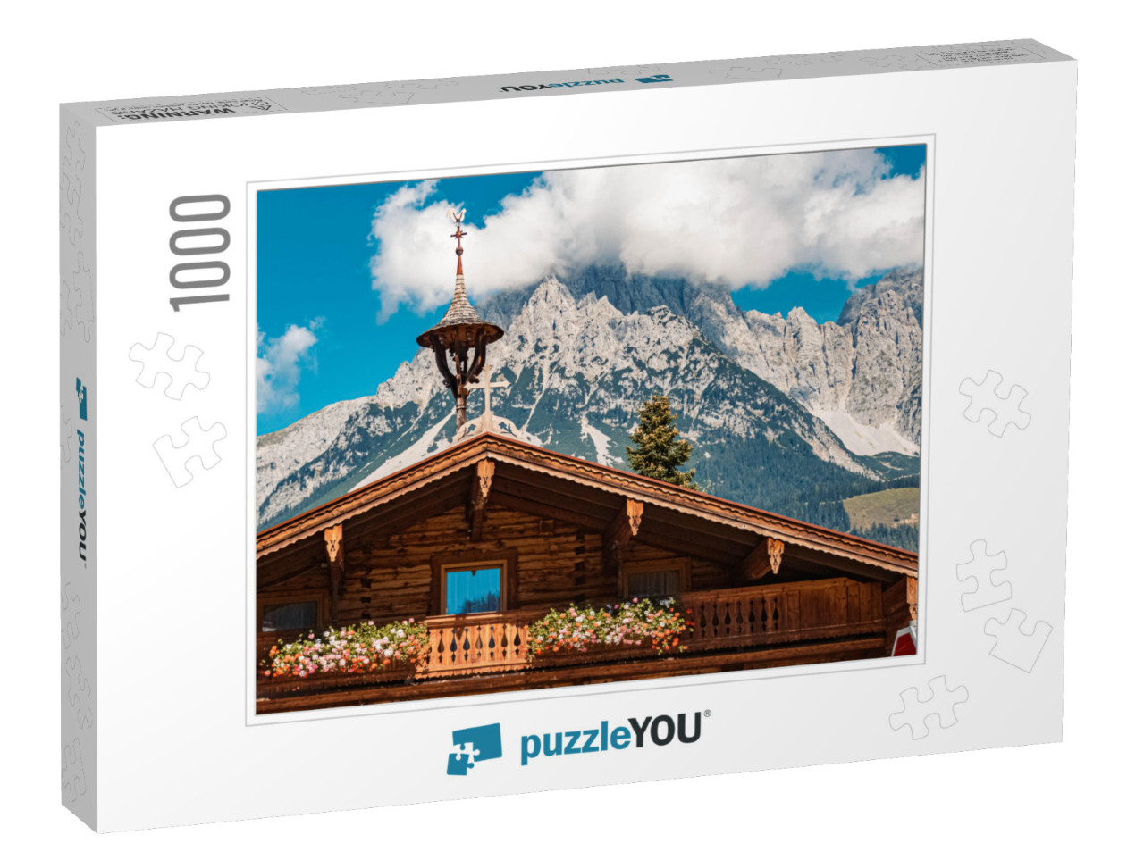 Beautiful Alpine Summer View At Ellmau, Wilder Kaiser, Ty... Jigsaw Puzzle with 1000 pieces