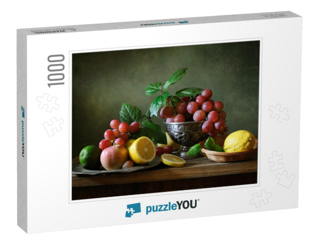 Still Life with Fruit... Jigsaw Puzzle with 1000 pieces