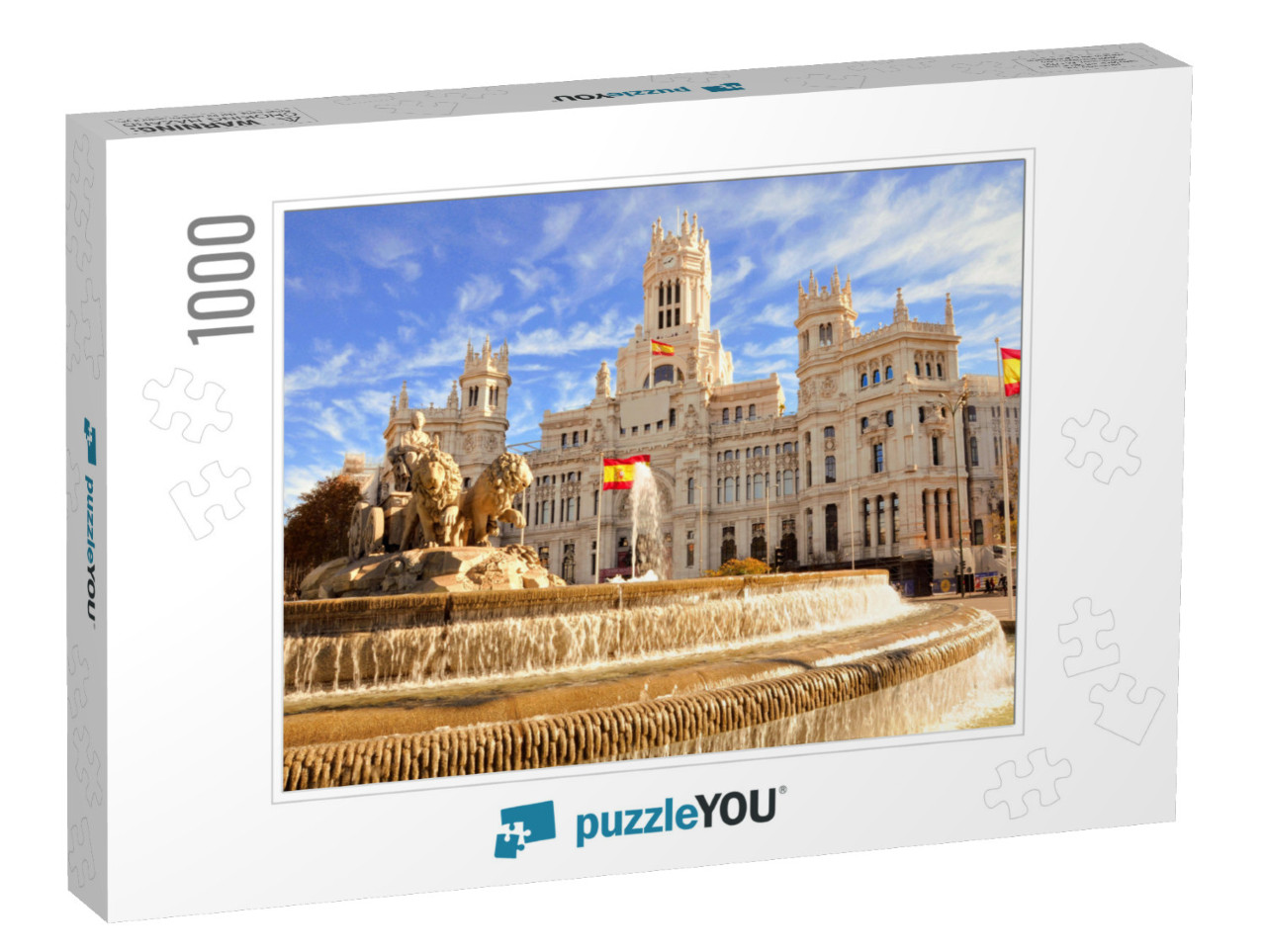 The Famous Cibeles Fountain in Madrid, Spain... Jigsaw Puzzle with 1000 pieces