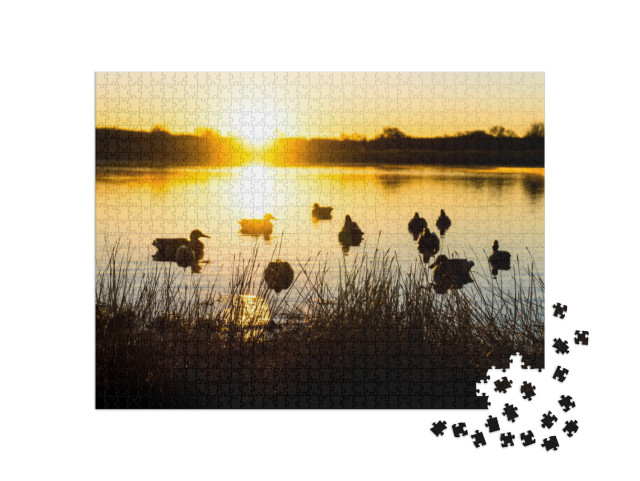 Duck Hunting Scenes... Jigsaw Puzzle with 1000 pieces