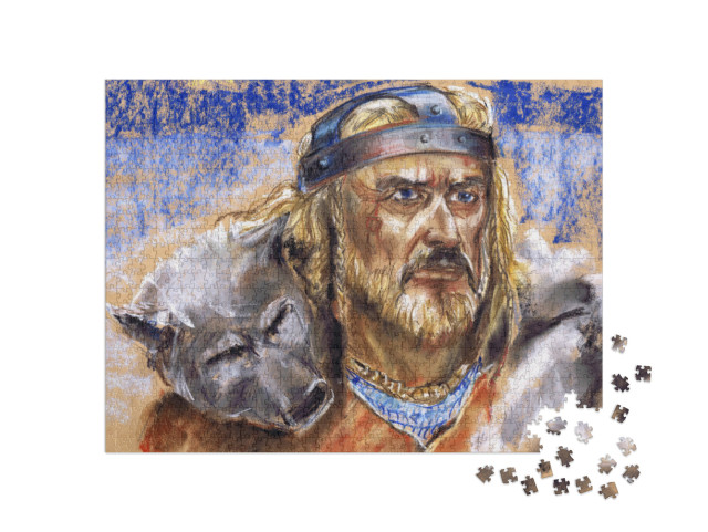 A Series of Ancient Gods. One & Sons. Vali - in Germanic-... Jigsaw Puzzle with 1000 pieces