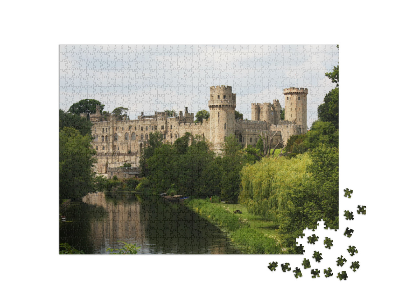 Warwick Castle in Northern England... Jigsaw Puzzle with 1000 pieces