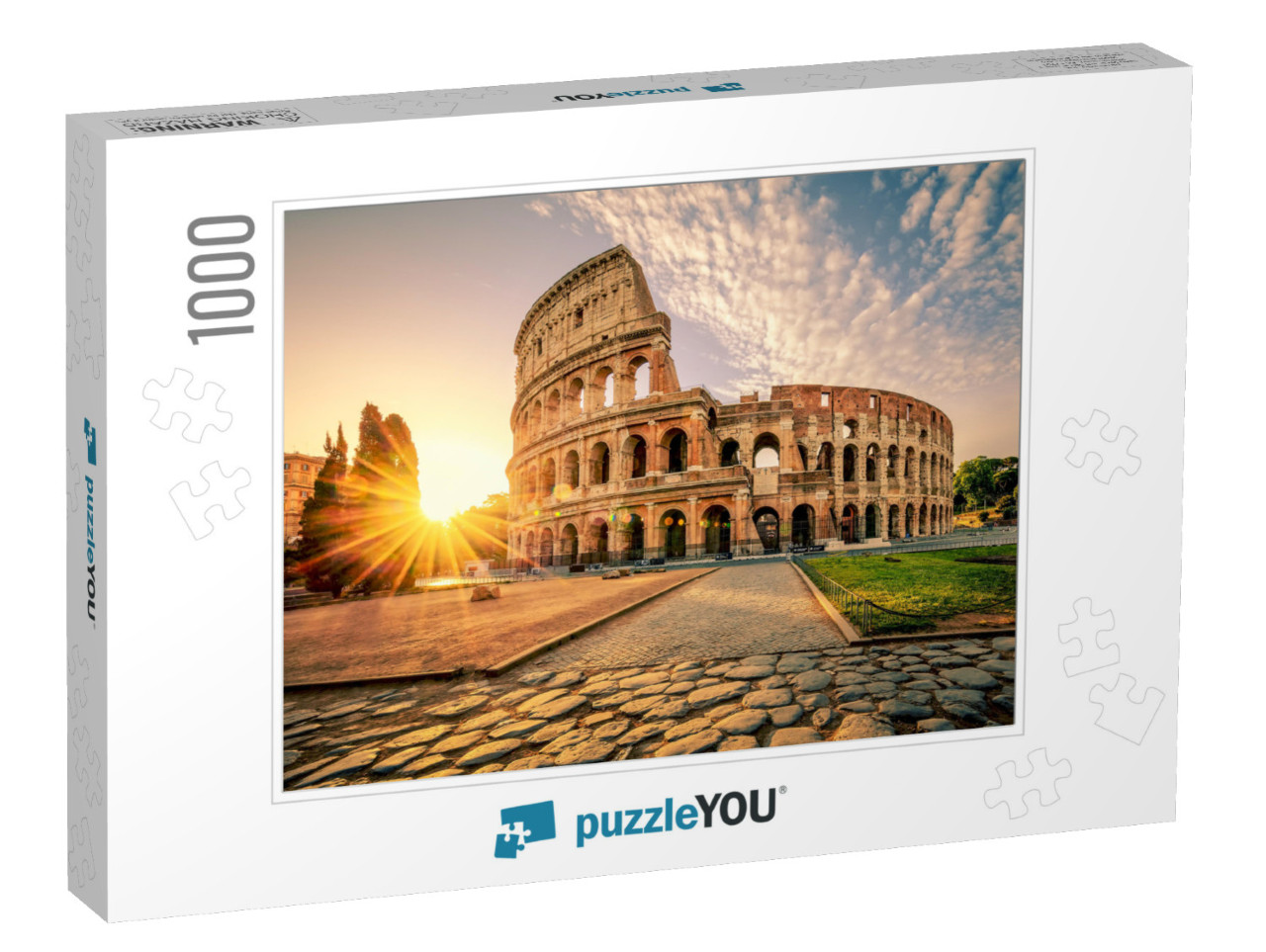 Colosseum in Rome At Sunrise, Italy, Europe... Jigsaw Puzzle with 1000 pieces