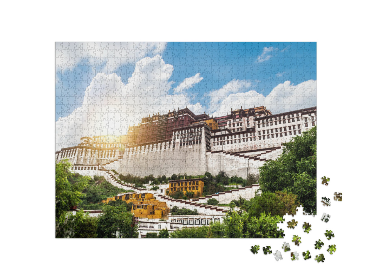 China Tibet Lhasa Potala Palace... Jigsaw Puzzle with 1000 pieces