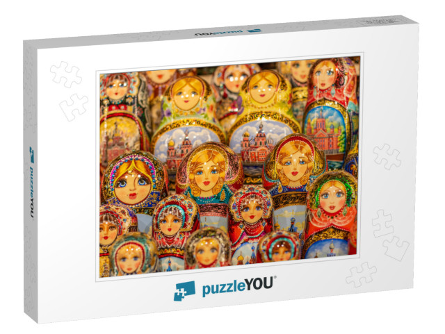 Wooden Nesting Dolls or Russian Matryoshka Dolls for Sale... Jigsaw Puzzle