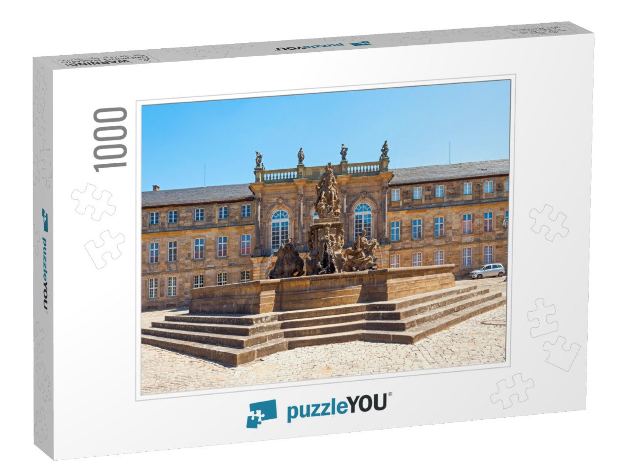 Historic Margrave Fountain German Markgrafenbrunnen in th... Jigsaw Puzzle with 1000 pieces