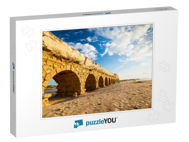 Ruins of Ancient Cesarea Built by Herod, Israel... Jigsaw Puzzle