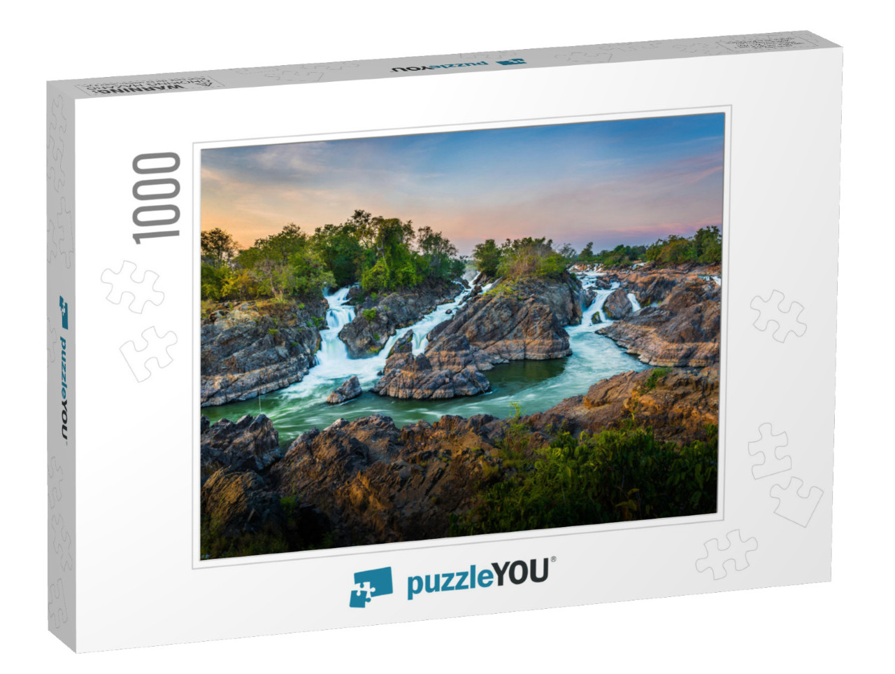 4000 Islands is Very Beautiful & Crazy River At Champasak... Jigsaw Puzzle with 1000 pieces