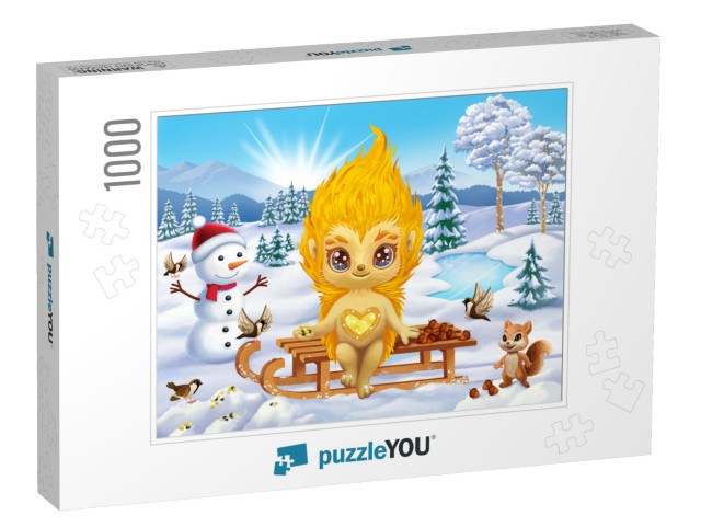 GOLDY: Winter Jigsaw Puzzle with 1000 pieces