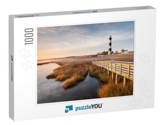 North Carolina Outer Banks Bodie Island Lighthouse Autumn... Jigsaw Puzzle with 1000 pieces