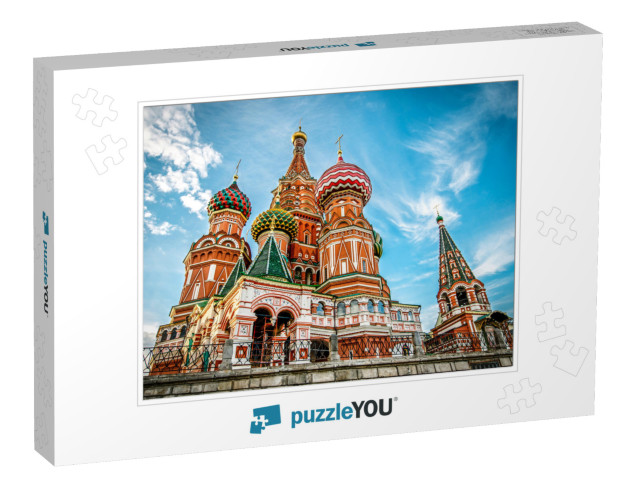 St Basils Cathedral on Red Square in Moscow... Jigsaw Puzzle