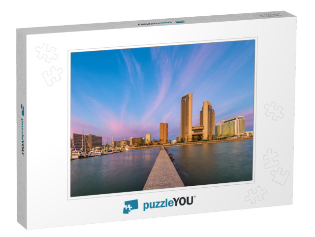 Corpus Christi, Texas, USA Skyline on the Bay... Jigsaw Puzzle