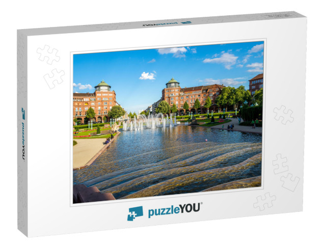 Mannheim, Wasserturm, Germany... Jigsaw Puzzle