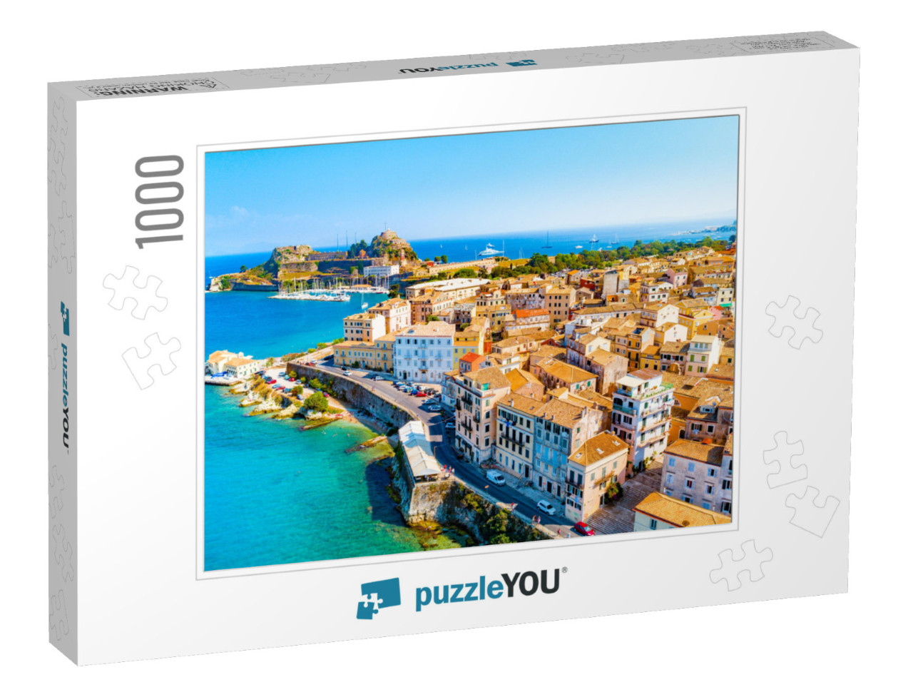 Panoramic View of Kerkyra, Capital of Corfu Island, Greec... Jigsaw Puzzle with 1000 pieces