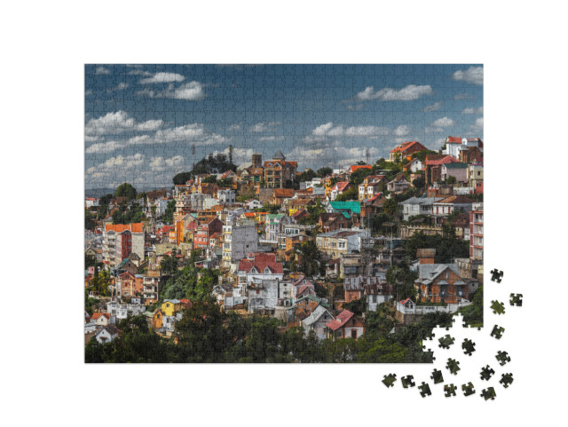 City of Antananarivo At Sunny Day. Madagascar... Jigsaw Puzzle with 1000 pieces