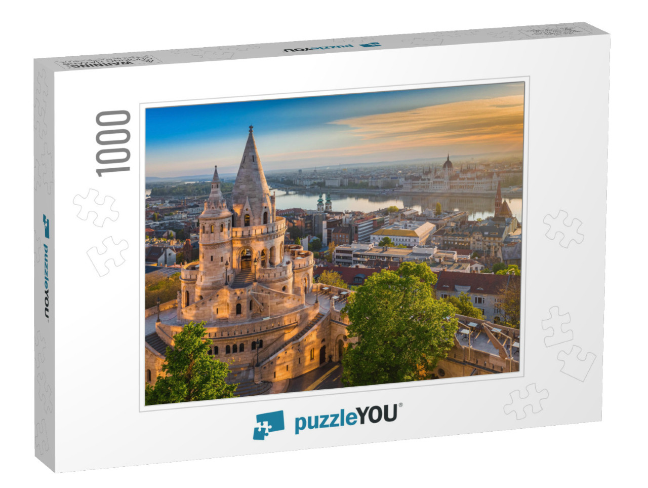 Budapest, Hungary - Beautiful Golden Summer Sunrise with... Jigsaw Puzzle with 1000 pieces