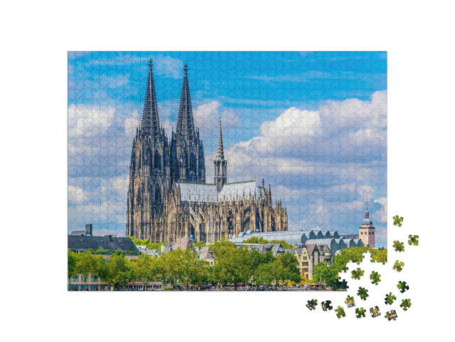 Detail of the Cathedral in Cologne, Germany... Jigsaw Puzzle with 1000 pieces