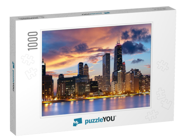 Chicago Skyline... Jigsaw Puzzle with 1000 pieces